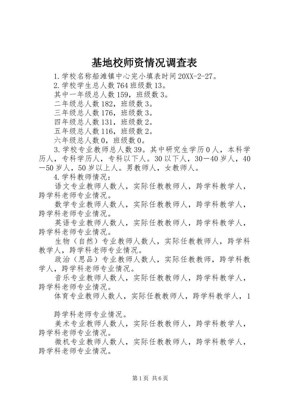 2024年基地校师资情况调查表_第1页