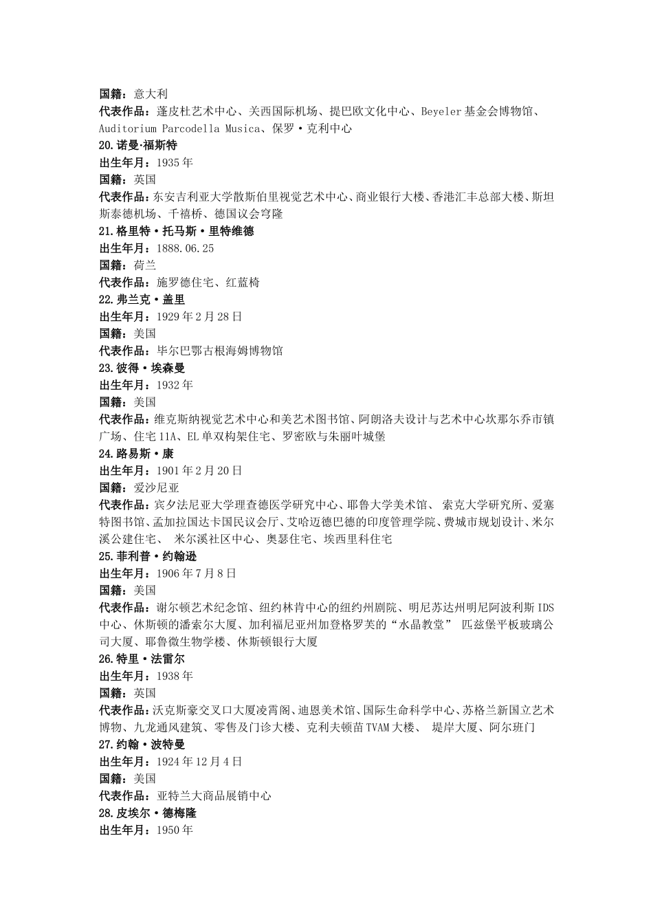 外建筑师及作品表_第3页