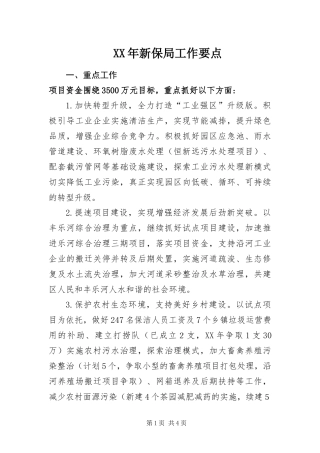2024年新保局工作要点