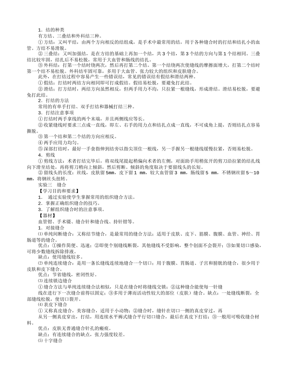 外科打结实训报告_第2页