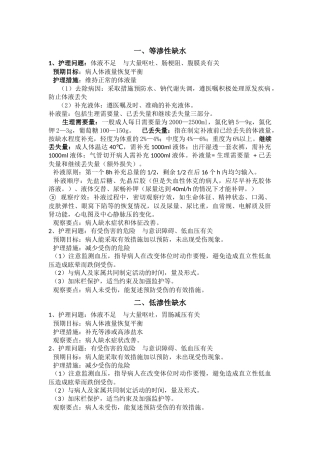 外科护理问题及护理措施2016