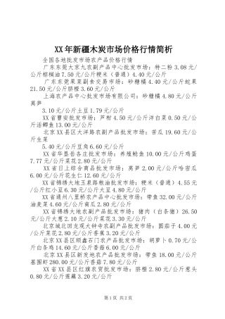 2024年新疆木炭市场价格行情简析