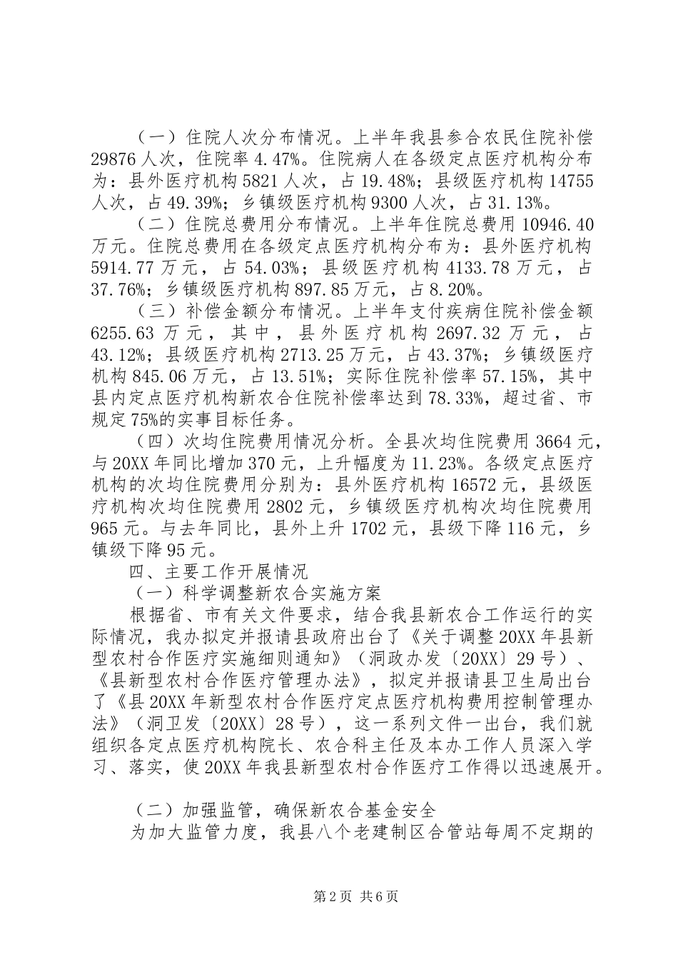 2024年新农合半年工作总结_第2页