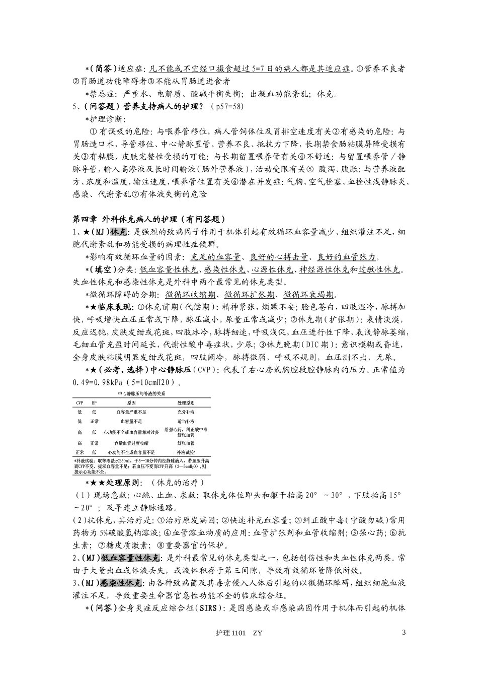 外科护理学知识点整理_第3页