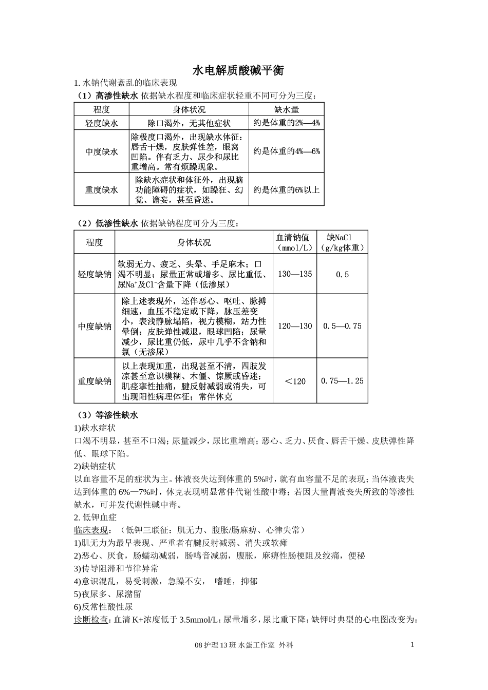 外科护理学重点(整理版)_第1页