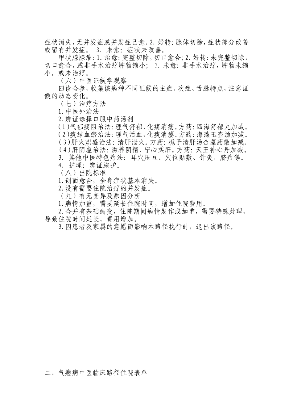 外科——瘿病中医临床路径及诊疗方案_第2页