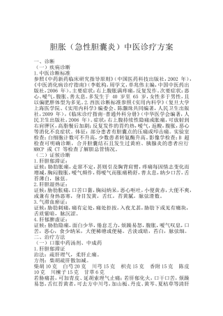外科优势病种(胆胀)