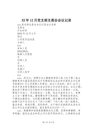 2024年月党支部支委会会议记录