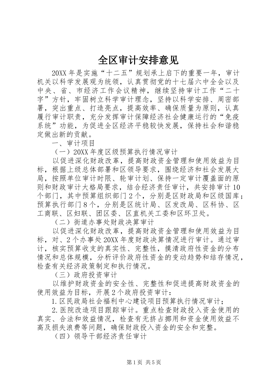 2024年全区审计安排意见_第1页