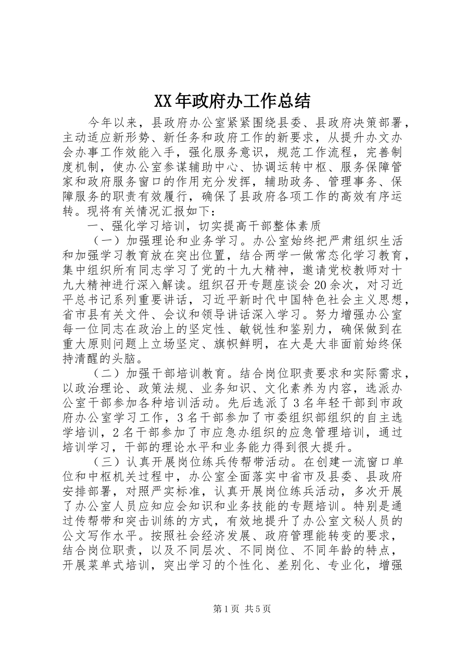 2024年政府办工作总结_第1页