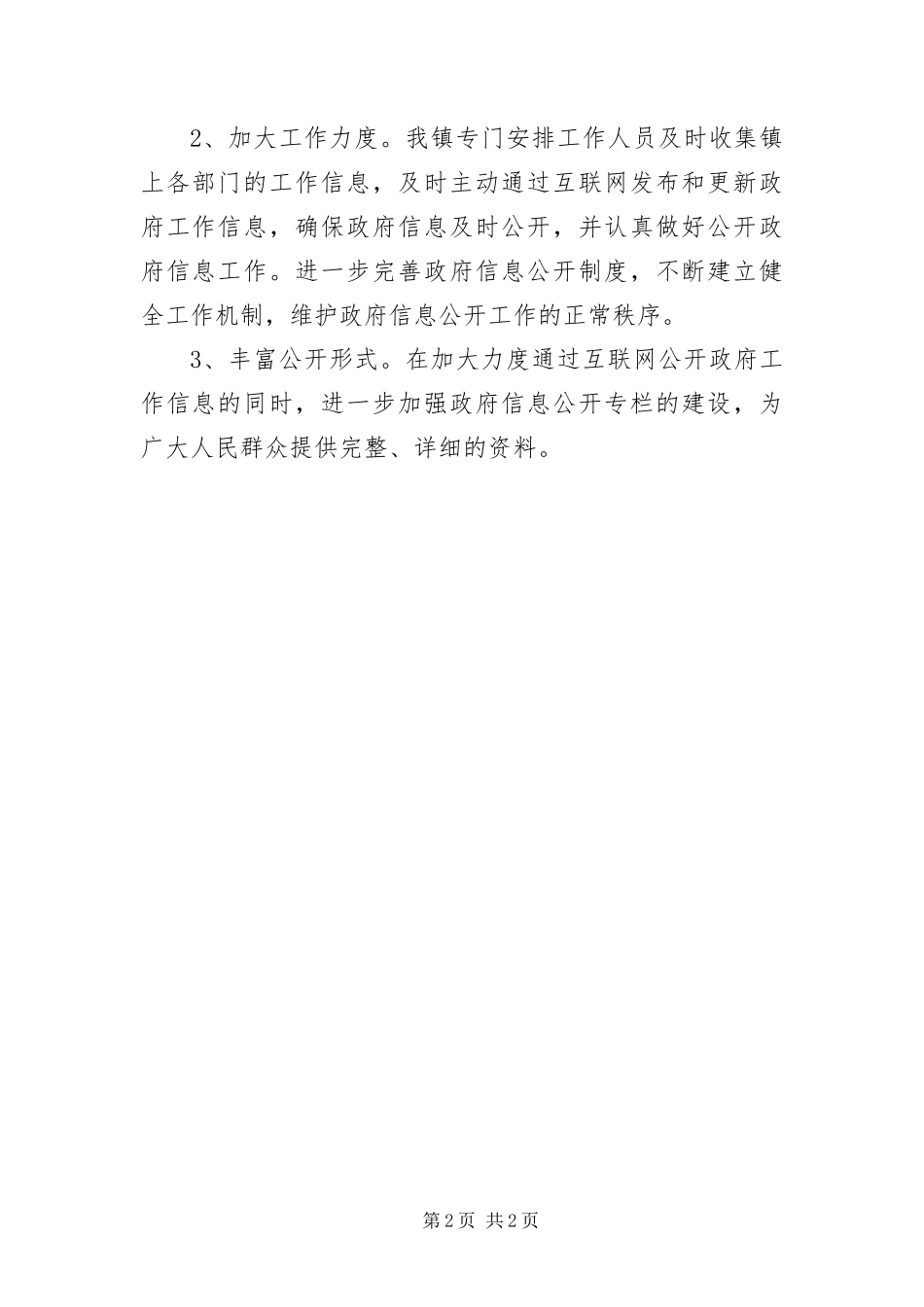 2024年政府信息公开整顿汇报_第2页