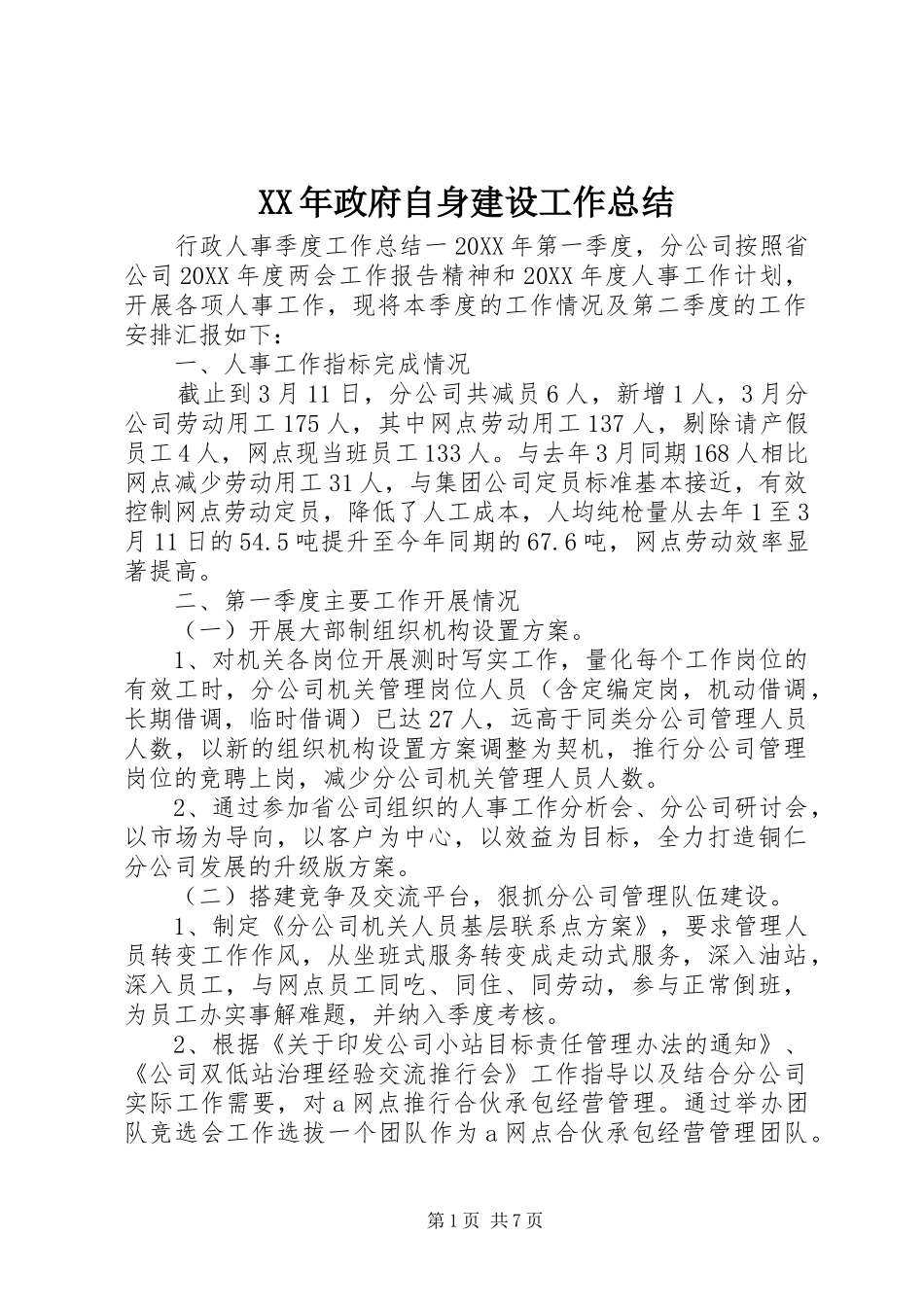 2024年政府自身建设工作总结_第1页