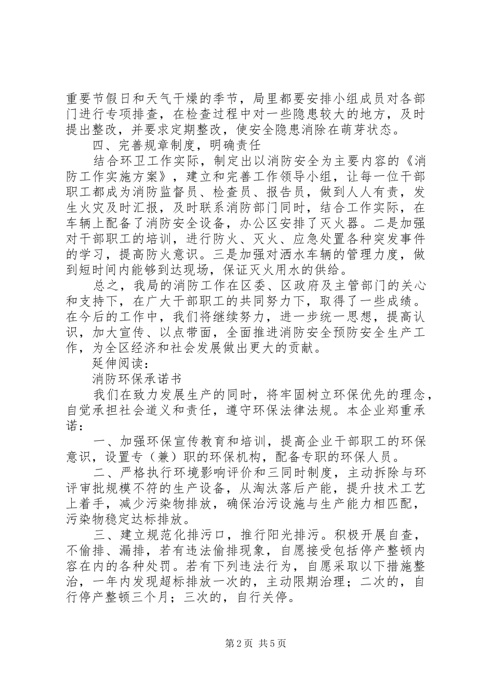 2024年环卫局消防工作总结及小结_第2页