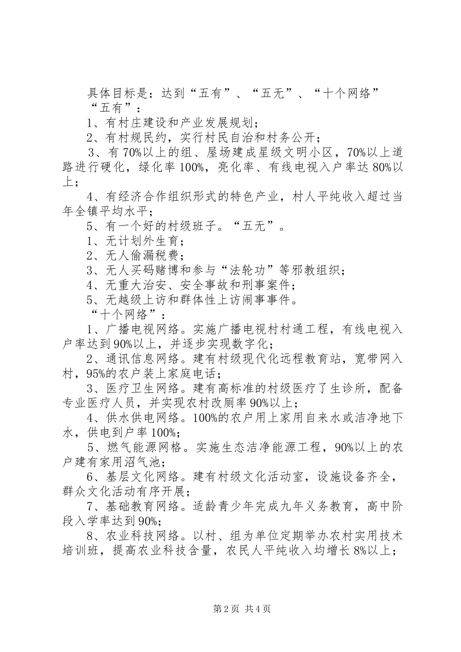 2024年黄盖镇双洲村新农村建设实施方案_第2页