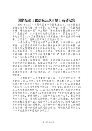 2024年国家宪法日暨法院公众开放日活动纪实