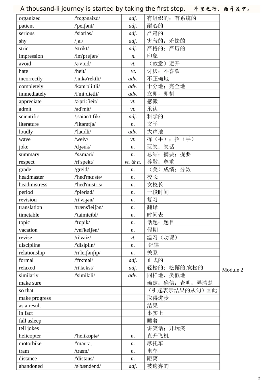外研版高中英语单词汇总表(带音标)_第2页