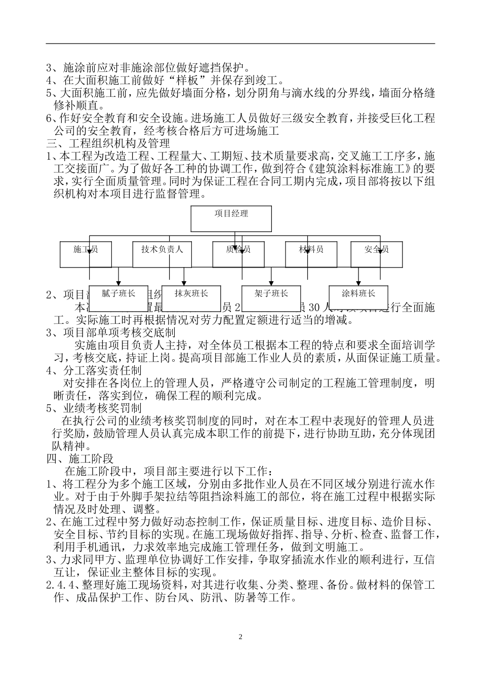 外墙涂料施工组织设计_第2页