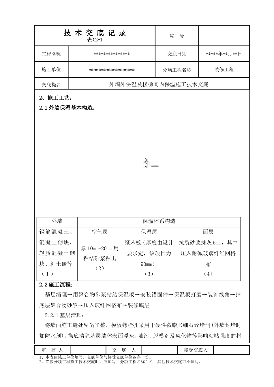 外墙外保温及楼梯间内保温技术交底_第2页