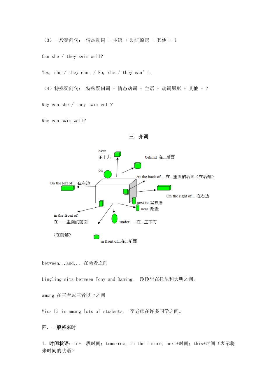 外研版七年级下学期英语语法总结_第2页