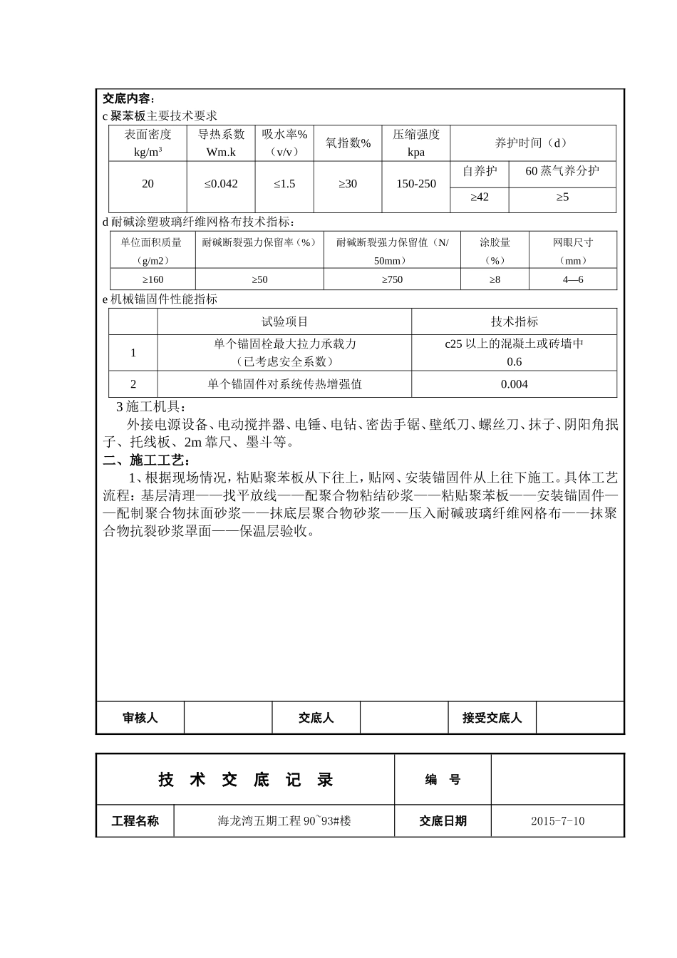 外墙保温板技术交底_第3页
