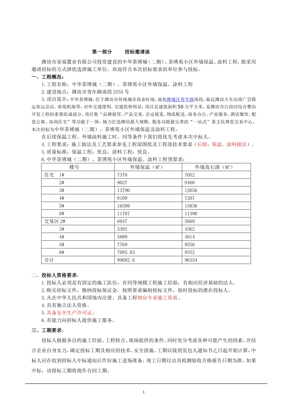 外墙保温及涂料招标文件_第2页
