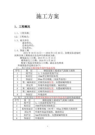 外墙保温技术标