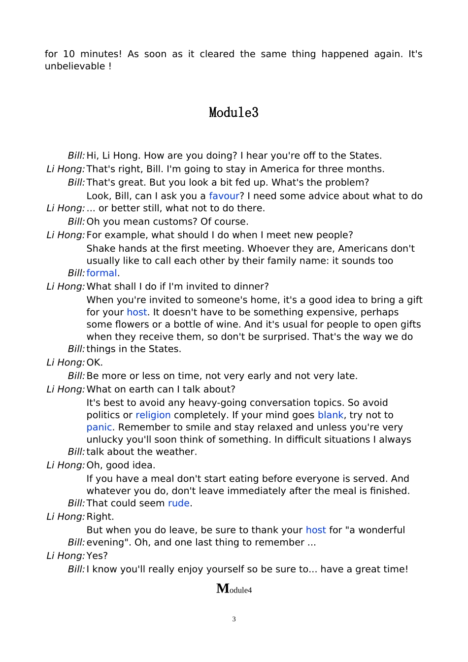 外研社必修四M1--6听力材料_第3页