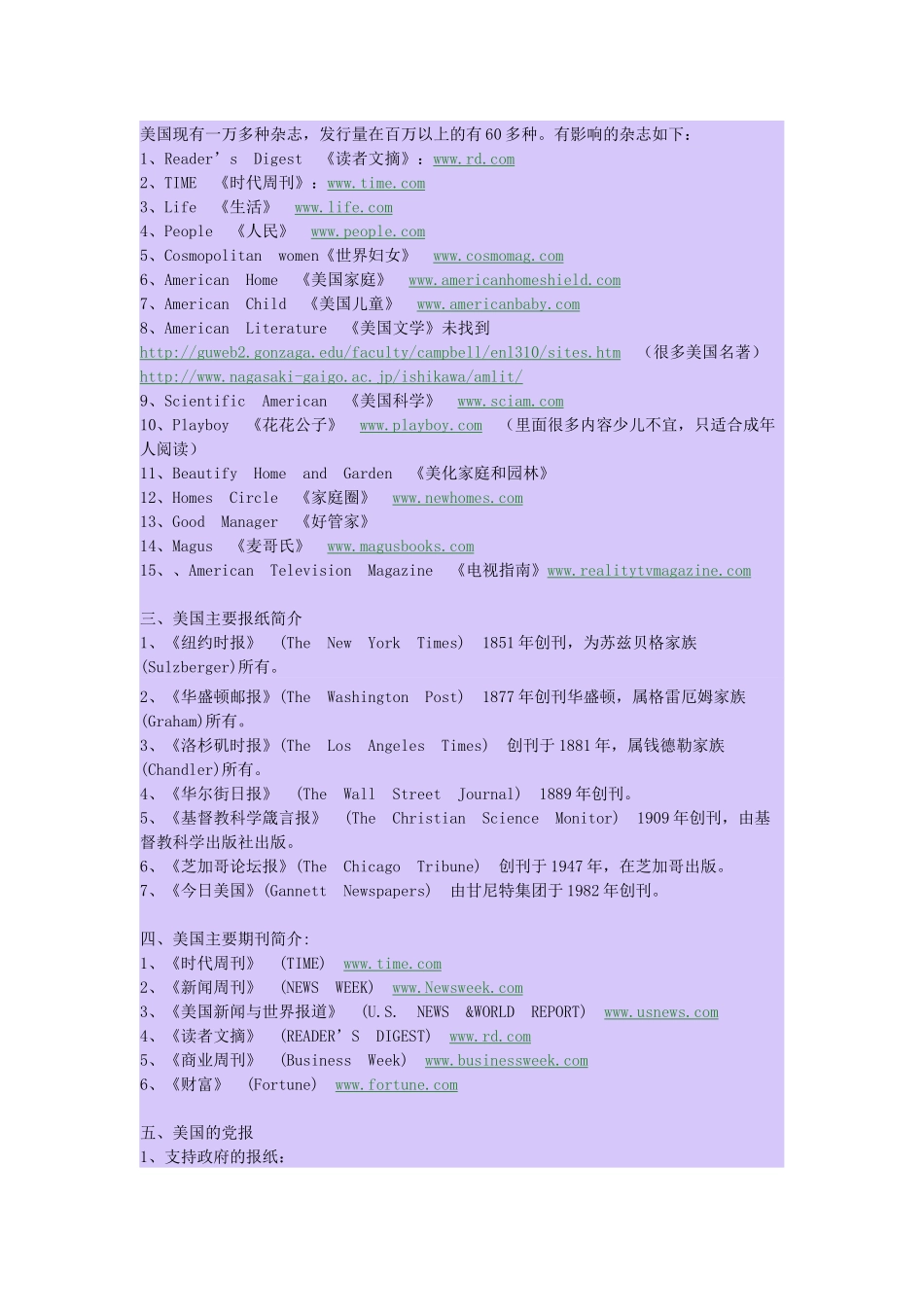 外文报纸期刊网站大全_第2页