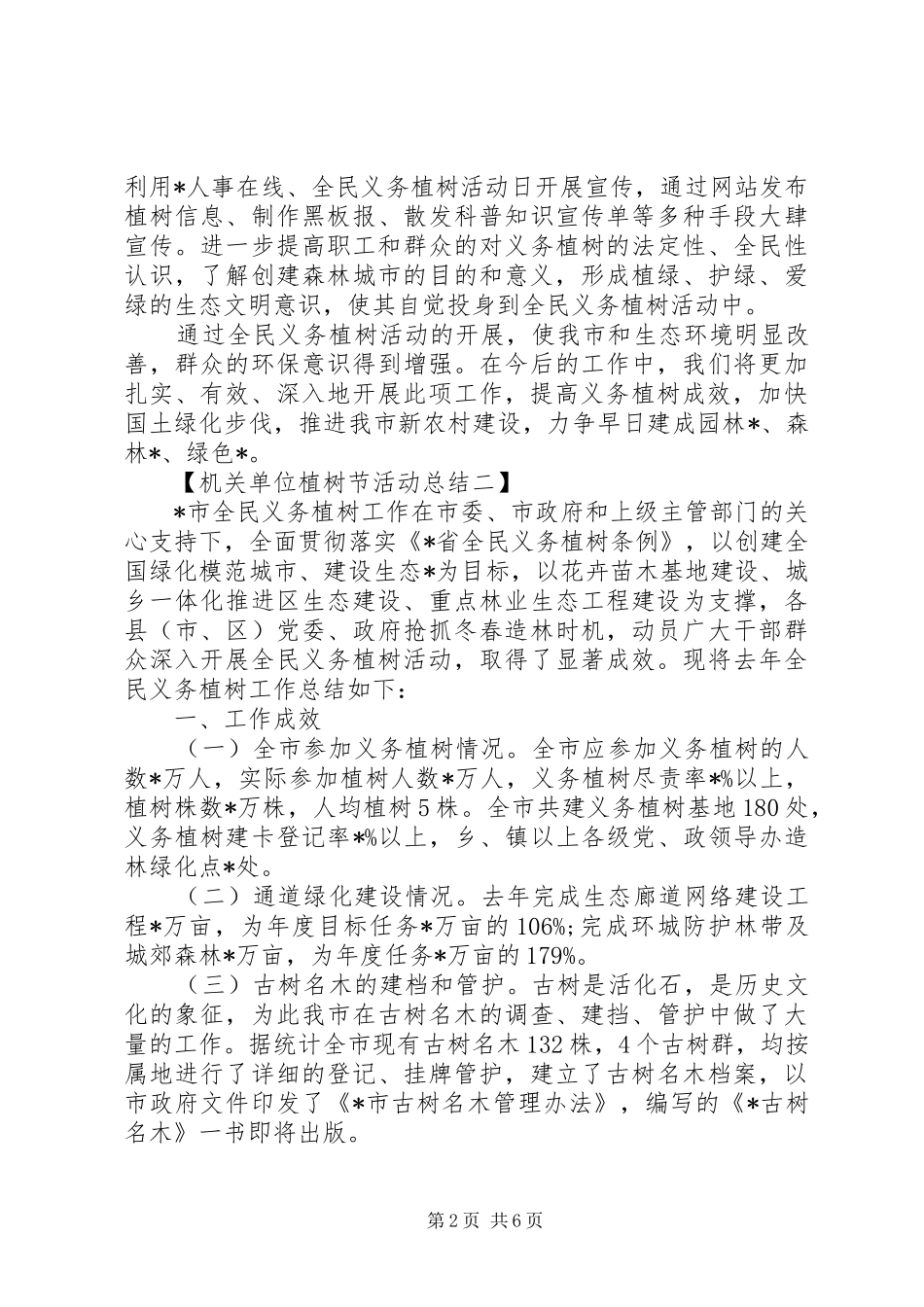 2024年机关单位植树节活动总结三篇_第2页