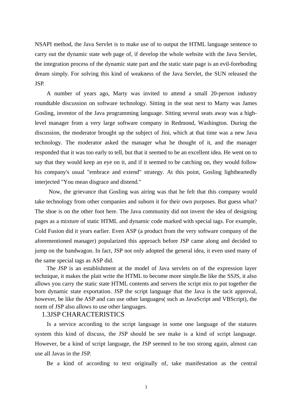 外文文献及翻译-JSP发展历史中英文_第3页