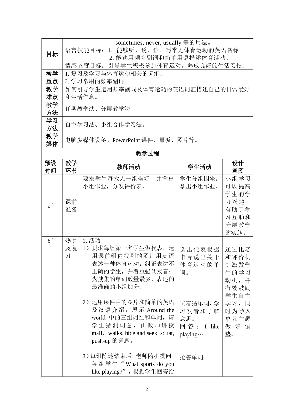 外研中职国规英语教材-基础模块(修订版)第一册unit3-I-like-playing-badminton_第2页