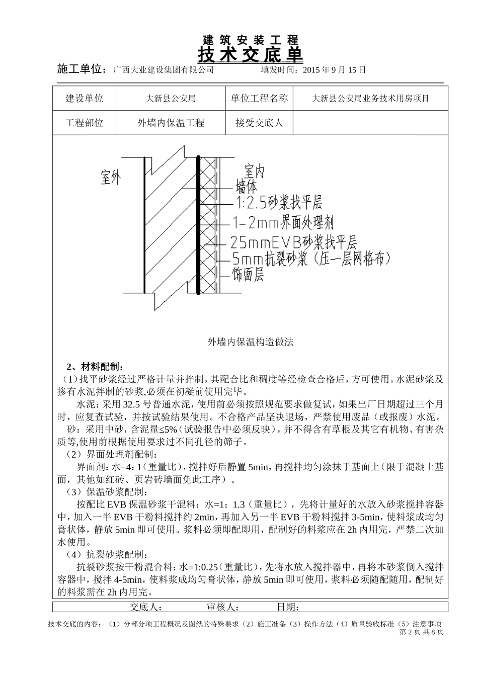 外墙内保温工程技术交底_第2页