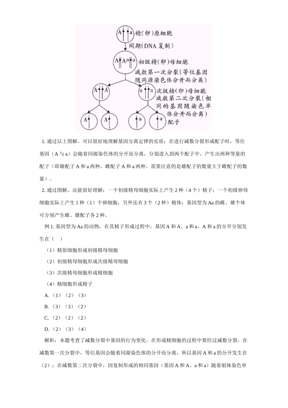 “基因的分离定律”导学 学法指导 不分版本_第2页