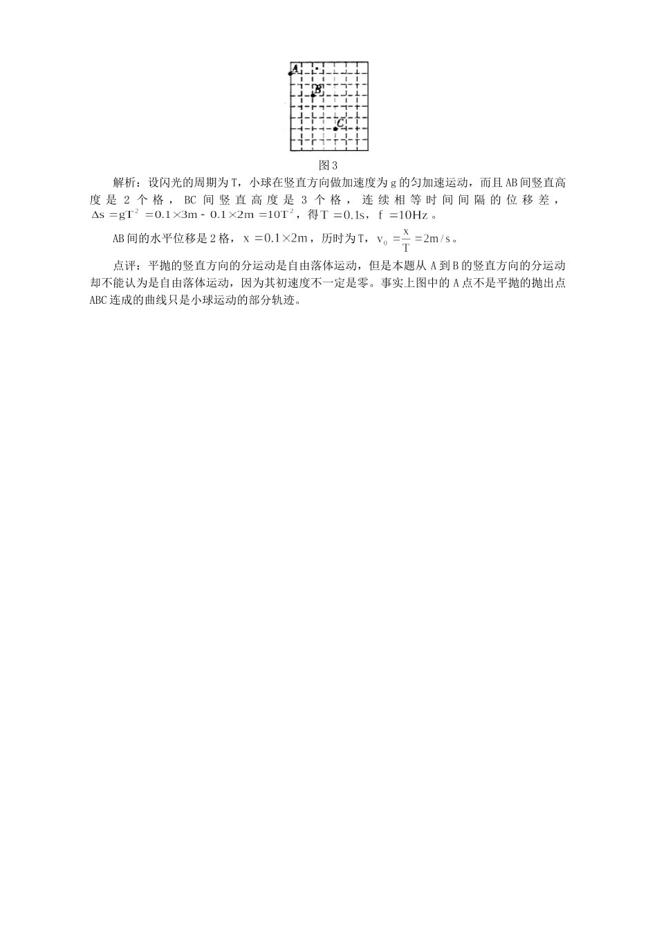 “另类”抛体 专题辅导 不分版本_第2页