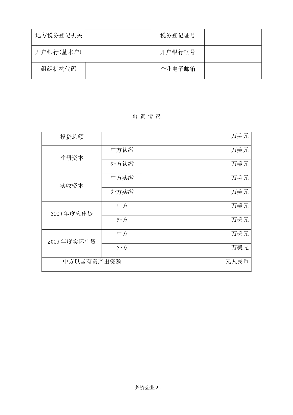 外资企业年检报告书_第3页