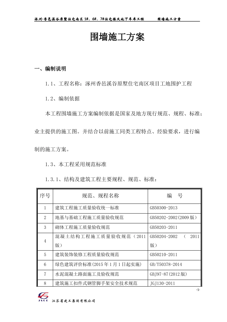 围墙施工方案(最新2016)_第1页