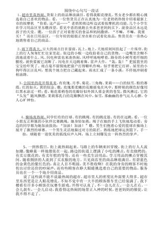 围绕中心句写一段话(同名24185)