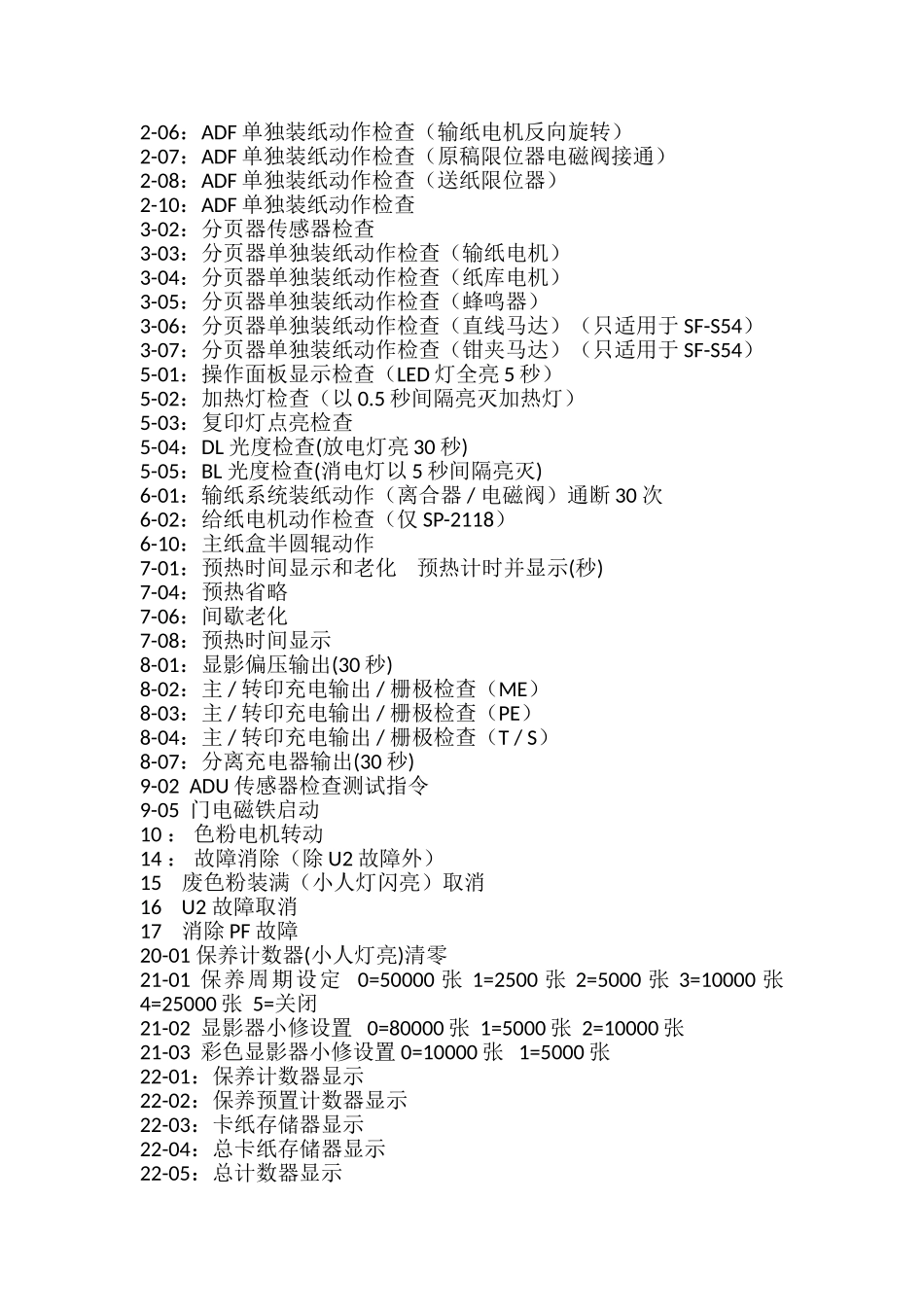 夏普复印机全系列维修手册_第2页