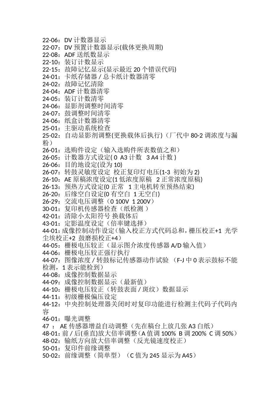夏普复印机全系列维修手册_第3页
