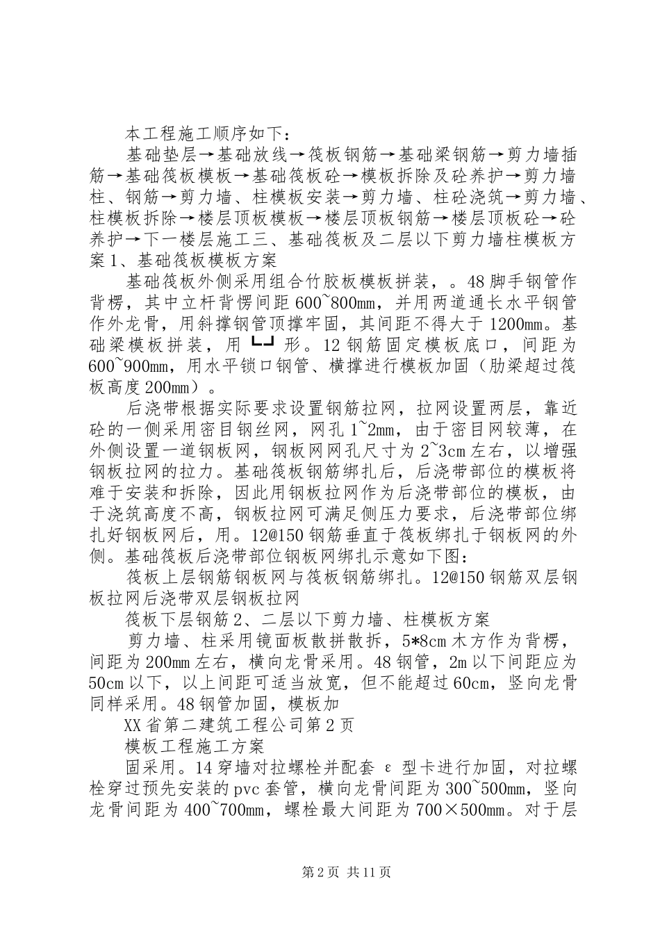 2024年国润翠湖X楼模板方案_第2页