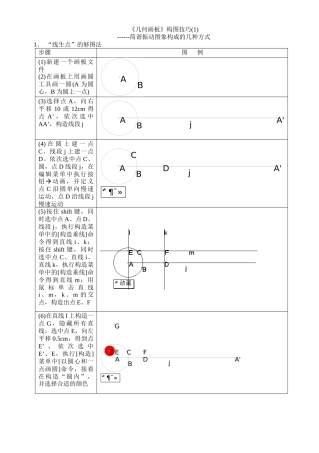 《几何画板》构图技巧------简谐振动图象构成的几种方式