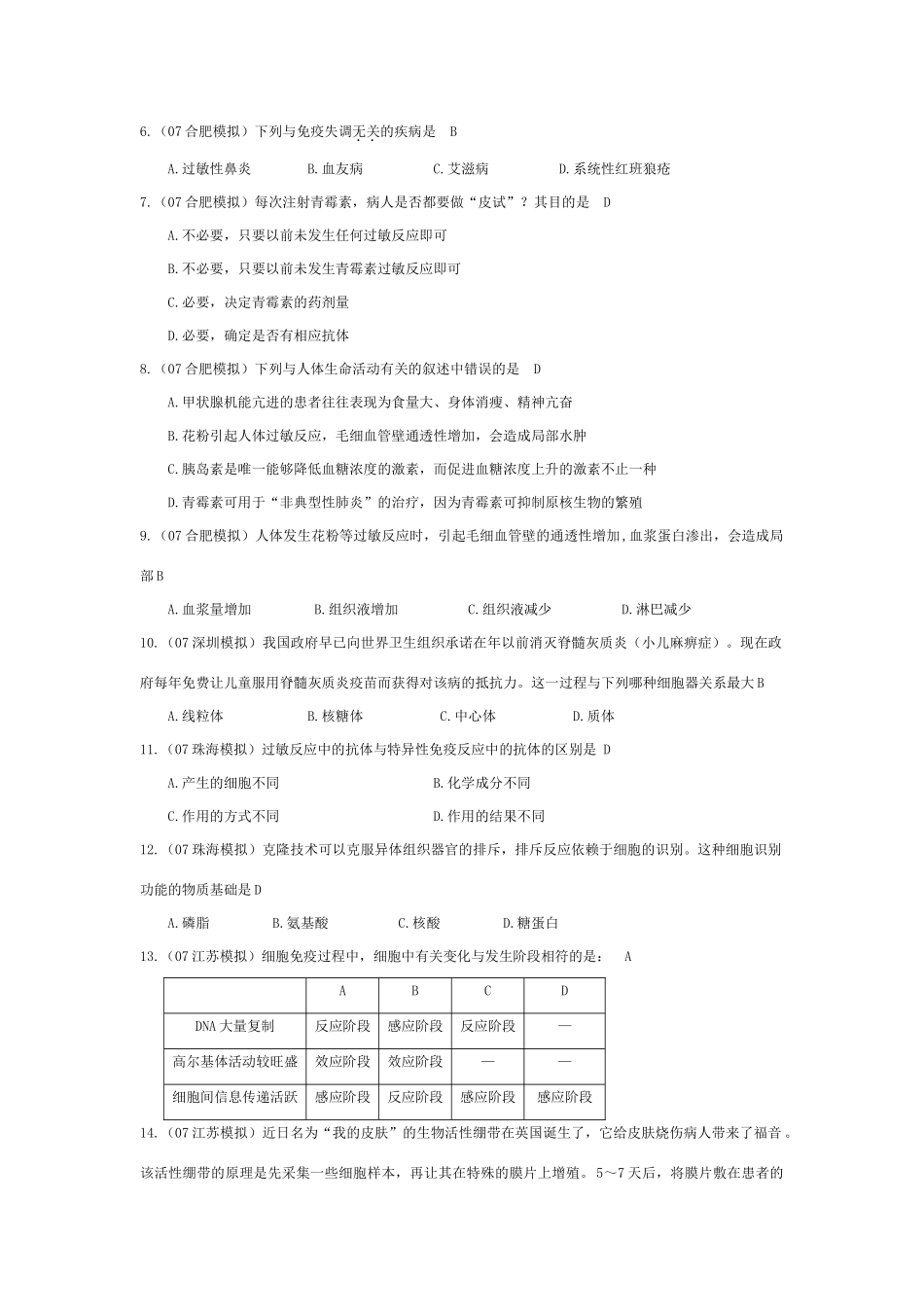 《免疫》07模拟_第2页