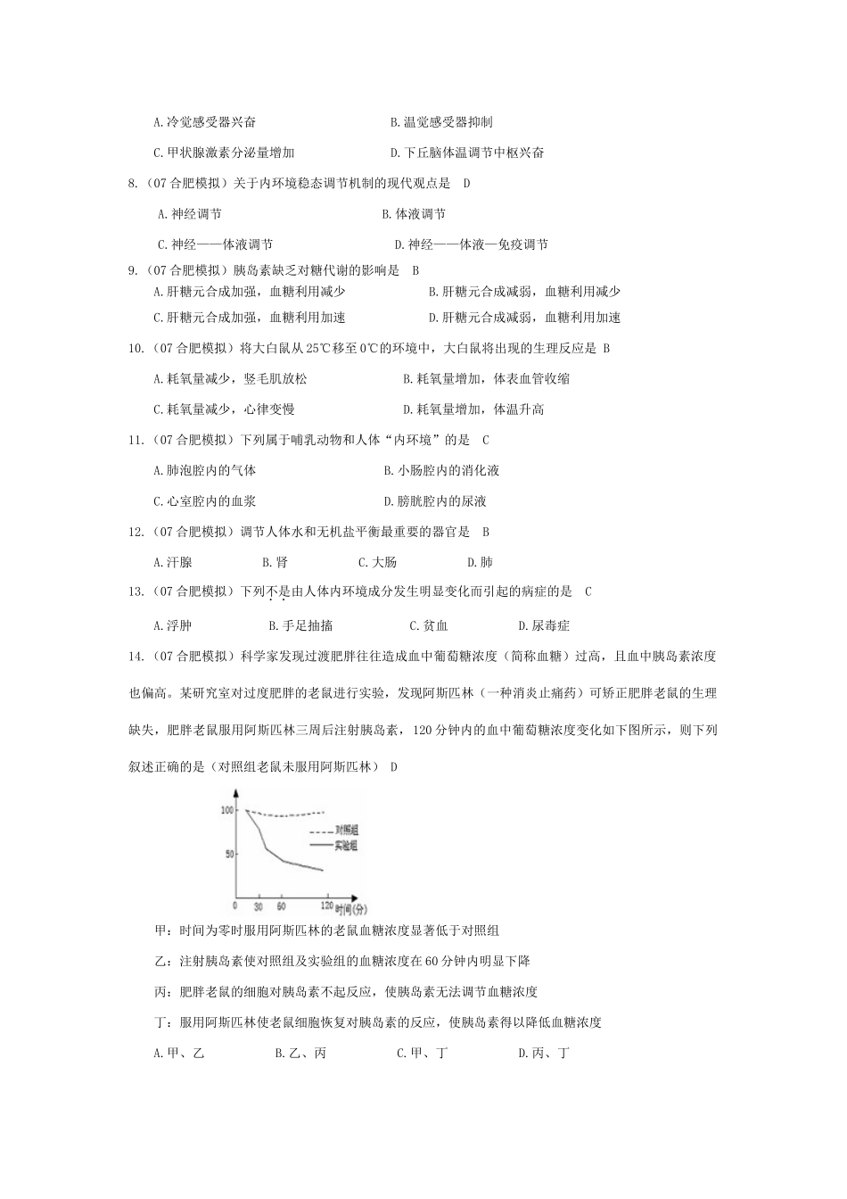 《内环境与稳态》07模拟_第2页