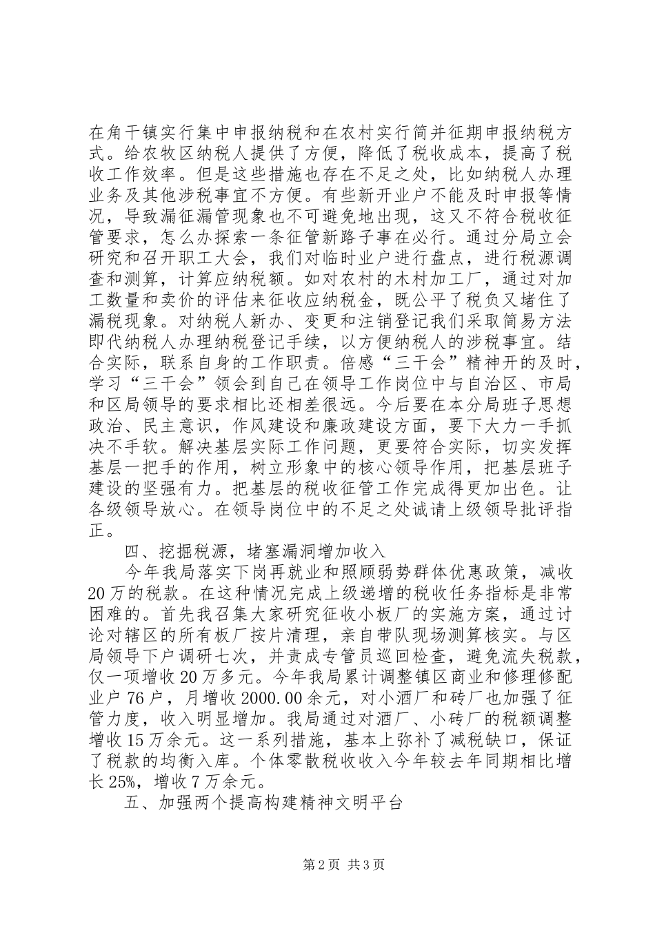 2024年国税分局长工作总结_第2页