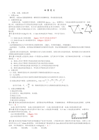 《动量》复习