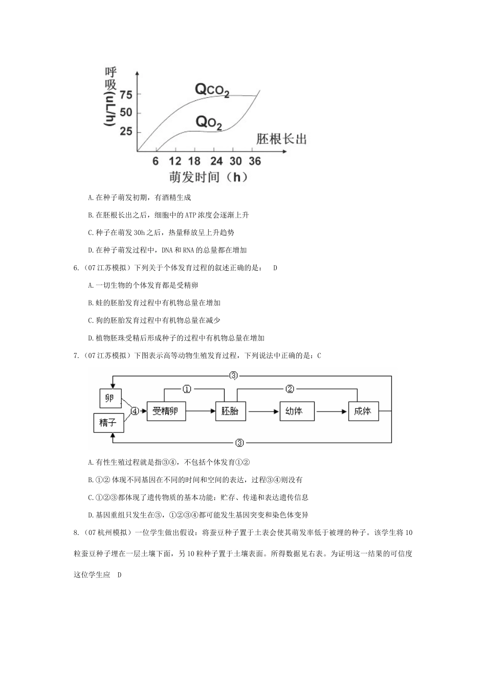 《生物的个体发育》07模拟_第2页