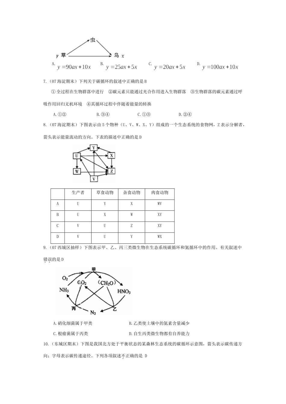 《物质循环与能量流动》07模拟_第2页
