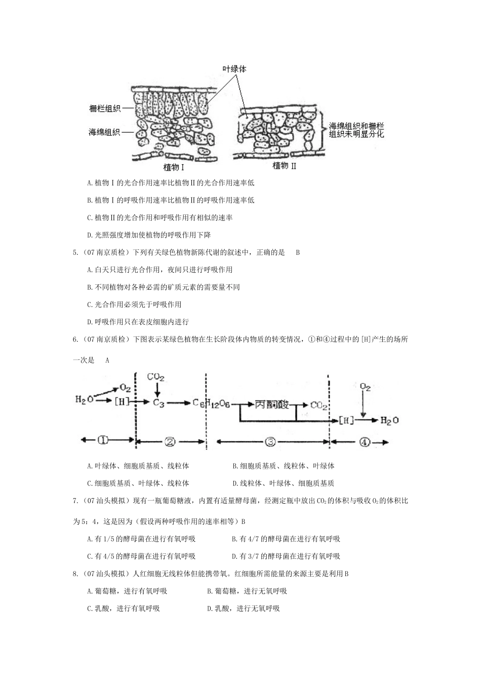 《细胞呼吸》07模拟_第2页