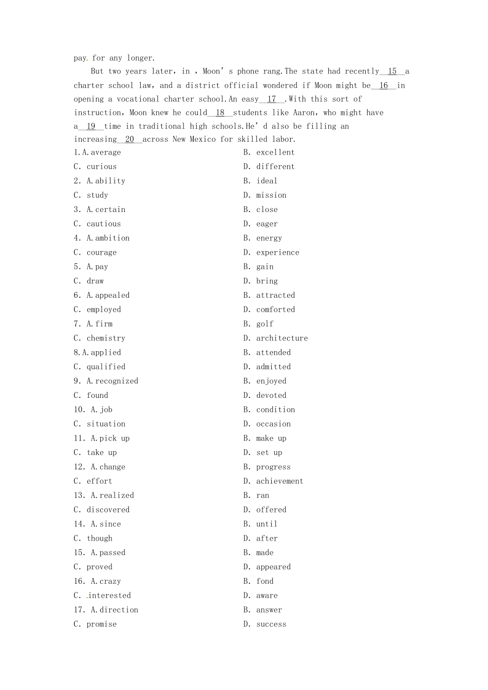 山东省高考英语 Module 6　Old and New复习外研版必修3_第3页