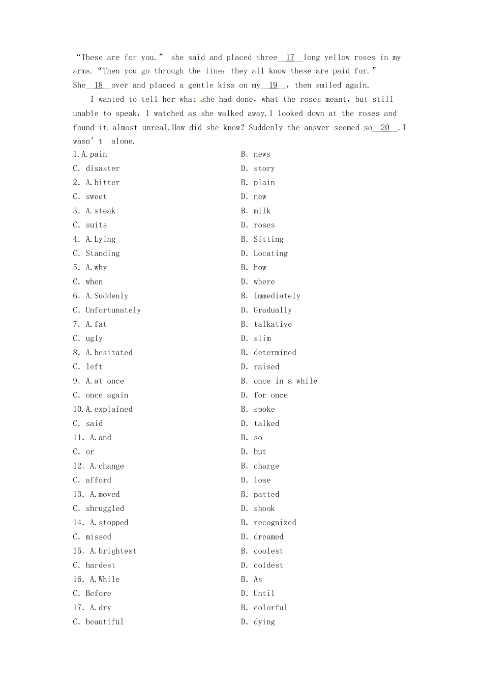 山东省高考英语 Module 6　Unexplained Mysteries of the Natural World总复习 外研版必修4_第3页